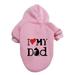 Dog Pet Pullover Small Cat Dog Outfit Cute Puppy Sweatshirt Pet Apparel Clothes Winter Warm Hoodies A5-Pink 9X-Large