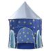 Yesbay Children Rocket Ship Yurt Play Tent Foldable Crib Baby Room House Castle Teepee Blue