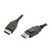 Link Depot DIS-3-MM 3 ft. Black DisplayPort Male to DisplayPort Male DisplayPort Cable - M/M Male to Male