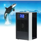 Miumaeov 35L 110V 100W Aquarium Water Chiller Fish Tank Cooler Heater System Warmer/ Cooler Temperature Controller for Fish Shrimp Tank Marine Coral Reef Tank (Sliver)