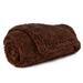 PetAmi Fluffy Waterproof Dog Blanket For Small Medium Dogs Soft Warm Pet Sherpa Throw Pee Proof Couch Cover Reversible Cat Puppy Bed Blanket Sofa Protector Plush Washable Pad (Brown 24x32)