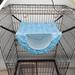 Hazel Tech Cat Hammock Cage Double Layer Hanging Pet Bed for Cats Kitten Puppy Rabbits Ferrets Cat Hammocks Perch Bed And Sleep Bag for Indoor Cats Breathable Soft Plush Large Cat Hammock