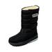 Herrnalise Winter Women s Snow Boots Platform Thick Plush Waterproof Motorcycle Boots Warm Mid-Calf Shoes Clearance