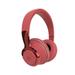 Ziloco Active Noise Cancelling Headphones Wireless Over Ear Bluetooth Headphones Hi-Res Audio Deep Bass Memory Foam Ear Cups For Travel Home Office Red