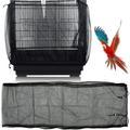 Toorise Bird Cage Cover Adjustable Bird Cage Seed Catcher Universal Birdcage Nylon Mesh Net Seed Feather Catcher Birdcage Cover Skirt Seed Guard for Parrot Parakeet Round Square Bird Cages