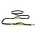 SAYOO 2022 New Reflective Leash Traction Rope Pet Dog Running Belt Elastic Hands Freely Jogging Pull Dog Leash Metal D-ring Leashes