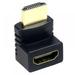Gold Plated HDMI 2.0 Male to Female Adapter Connector Up Down 90 270 Degree Right Angle HDMI Cable Extender 3D&4K Supported