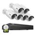 SANNCE 8 Channel 3MP Full HD PoE Security Camera System 6pcs IP Camera Work with Alexa Built-in Mic 100 ft Night Vision 1TB Hard Drvie