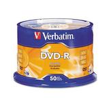 Verbatim DVD-R Recordable Disc 4.7 GB 16x Spindle Silver 50/Pack