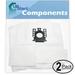 4 Replacement for Miele Classic C2 Vacuum Bags with 4 Micro Filters - Compatible with Miele Type GN Vacuum Bags (2-Pack 2 Bags Per Pack)