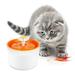 TOPCHANCES Cat Water Fountain 1.6 L Automatic Pet Water Fountain Cat Dog Drinking Fountain Water Dispenser with 3 different water flow (Orange)