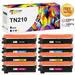 Toner Bank Compatible for Brother TN210 Toner Cartridge Replacement for Brother TN 210 TN-210BK TN-210C TN-210M TN-210Y High Yield Ink (2 * Black 2 * Cyan 2 * Magenta 2 * Yellow 8-Pack)