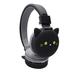 YLFASHION Black Cat Cartoon Headphone Wireles FM Headset Music Stereo Headphones Kid s Headphone Over Ear for The Study(Black cat)