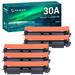 30A CF230A Compatible Toner Cartridge Replacement for HP 30A CF230A Toner for LaserJet Pro MFP M227fdw M227fdn Pro M203dw M203d M203dn M227 Printers Ink (Black 5-Pack)