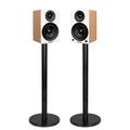 Fluance Powered 5 Stereo Bookshelf Speakers for Turntable Bluetooth 5 w/ Stands