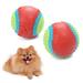 SPRING PARK Pet Dog Beef Flavor Squeaky Ball Toy Puppy Chew Molar Clean Teeth Toy for Pet Dog