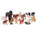 Simulation Animals Figures Playset Animal Figures Collection Painted Farm Animal Traditional Chinese Signs Animal