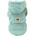 yuehao pet supplies dog clothes autumn and winter clothes new small dog pet clothes winter green