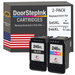 DoorStepInk Ink Cartridges for Canon PG-245XL Black and CL-246XL Tri-Color