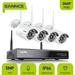 SANNCE 8 Channel 5MP Super HD NVR Video Home Security Camera System with 3MP WiFi Cameras 100 ft Night Vision H.264+ Stream Remote Access & Smart Motion Alerts Built-in Mic AI Human Detection