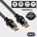 8K HDMI Cable High Speed DisplayPort 2.1 High Resolution Video Support 48Gbps- 12ft