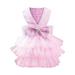 Striped Dog Shirt for Puppy Pet Lightweight Cat Dog Tee Tops Sleeveless Puppy Pet Apparel Clothes Pink Medium