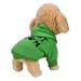 Striped Dog Shirt for Puppy Pet Lightweight Pet Dog Cat Tops Stretchy Puppy Apparel Pet Outfit Green Large