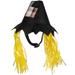 POPETPOP Halloween Costume Scarecrow Hats Pet Supplies Cosplay Accessory Caps Hood for Dog Cat Size L