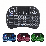 Wireless Mini Keyboard Remote Control Touchpad Mouse Combo Controller with RGB Backlit for Smart TV Android TV Box PC IPTTV 2.4GHz. 4444JJ