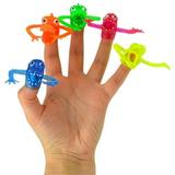 Neon Monster Finger Puppets for Kids - Pack of 24