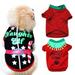 Christmas Pet Dog Clothes Cotton Shirt For Pet Puppy Tee Shirts Dogs Costumes Cat Tank Top Vest