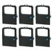 PrinterDash Compatible Replacement for P6010 Black Printer Ribbons (6/PK) - Equivalent to Okidata 52102001 / 52104001