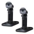 VideoSecu 2 Packs of Speaker Mount for Wall / Ceiling Satellite Surround Sound Home Theater Brackets Black 1eh