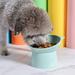 Tilted Elevated Feeder Bowl Pet Cat Dog Bowl Raised Cat Food Water Bowl with Detachable Elevated Stand Pet Feeder Bowl No-Spill Adjustable Tilted Pet Bowl