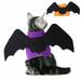 D-GROEE Pet Costume Cute Cats Puppy Bat Wings Dress Up Clothing with D-Ring for Halloween Party Decoration