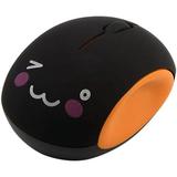 2.4GHz Wireless Mouse Cute Small Silent Mouse Portable Mini Rechargeable Optical Mice Cartoon Computer Mouse 3 Buttons Cordless Mouse for Laptop Desktop PC Notebook (Orange)