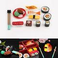 Cheers.US 13Pcs/Set Sushi Food Toy Colorful DIY Educational Dollhouse Miniature Sushi Play Food Set Play Food for Kids Kitchen - Toy Food Accessories Kids Toddler Childrens Birthday Gifts