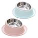 Kitty Bowl with Non-Spill Edge Raised Dog for Cat Feeder Food Water Bowls Indoor