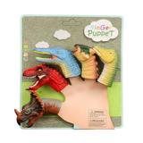 Kiplyki Wholesale 5pcs Funny Cartoon Artificial Animal Finger Puppets Dinosaur Finger Playing Toys