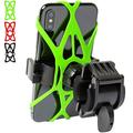 Bicycle & Motorcycle Phone Mount 3 Packs Silicone Cell Phone Holder Band Universal Adjustable Bike Phone Holder for Bicycle Bike Motorcycle Handlebar (Red Green Black)