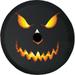 Black Tire Covers - Tire Accessories for Campers SUVs Trailers Trucks RVs and More | Jack O lantern Pumpkin Halloween Black 33 Inch with Backup Camera Hole