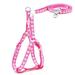 Cat Dog Collar Harness Leash Adjustable Pet Traction Cat Solid Halter Collar Cats Products Pet Harness Belt Delicate Printing Breathable Professional Puppy Travel Harness Chest Strap