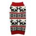 Papaba Pet Sweater Pet Clothes Snowflake Deer Pattern All-match Good Elasticity Knitted Pet Dog Sweater Outfit for Christmas