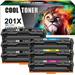 Cool Toner 6-Pack Compatible Toner for HP 201X CF400X for Color Laserjet Pro MFP M277dw M252dw M277n M277c6 M252n M277 Replacement Toner Printer Ink 3 * Black Cyan Magenta Yellow
