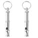 Etereauty 2Pcs Metal Dog Whistle Ultrasonic Sound Whistle Pet Accessories Big Dog Puppy Pet Accessories for Dog Training