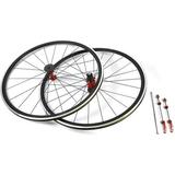 TFCFL 700C Road Bike Wheelset Road Bike Bicycle Front Rear Wheel Aluminum Hub Brake