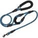 PHANY Double Handle Dog Leash - 1.8m - Heavy Duty Rope - 2 Soft Handles - Leash for Medium and Large Dogs - for Walking and Safety Checking (Blue)