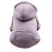 Dog Small Cat Dog Outfit Pet Pullover Winter Warm Hoodies Pet Apparel Clothes Cute Puppy Sweatshirt Purple Small