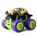 Kiptoy Monster Trucks Toy Car for Kids Pull Back Vehicles Cars 360 Degree Rotation 4 Wheels Drive Durable Friction Powered Push and Go Truck Cars Toys for Boys 3-6 Year Gifts