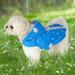 Travelwant Pet Dog Raincoat For Medium Dog | Dog Rain Jacket With Hood | Dog Rain Poncho | 100% Polyester | Water Proof | w/ Grey Reflective Stripe